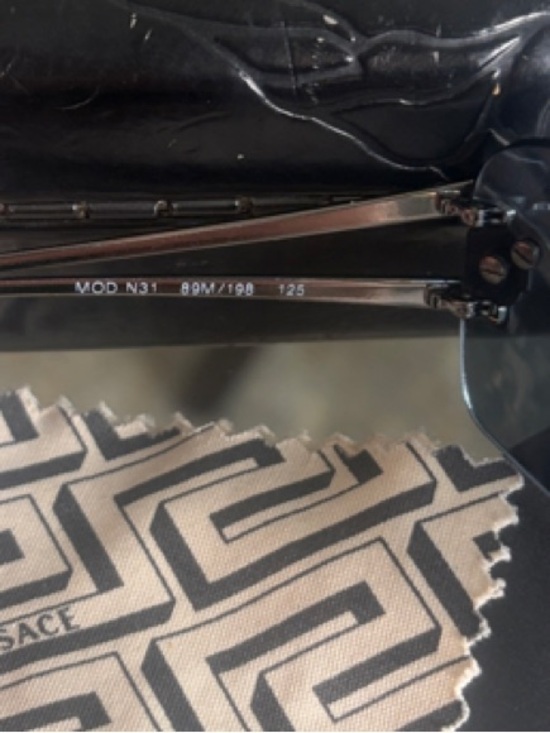 Versace Black Shield Sunglasses 😎 - Picture 4 of 6